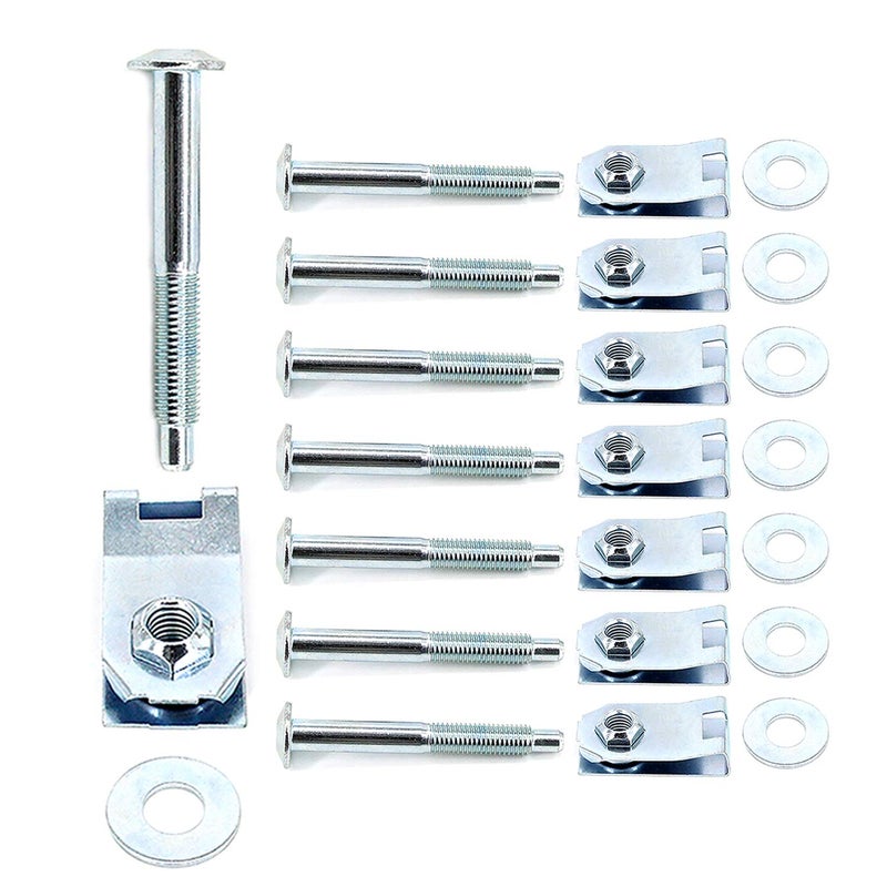 FEXON Truck Bed Mounting Hardware Kit Set of 8 Bolts, Washers, Captured Nuts Replacement for 1997-2014 Ford F-150 1997-1999 Ford F-250 2006-2008 Lincoln Mark LT Replaces 924-312 - Image 5